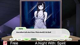 a wild night with spirit in erotic hentai roleplay game