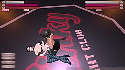 Gawthicc battles Julia in the wild kinky fight club T1R30