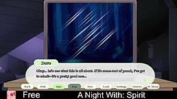 a wild night with spirit in erotic hentai roleplay game