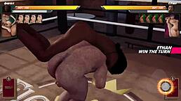 ethan vs amahle clash in naked fighter 3d wrestling bout
