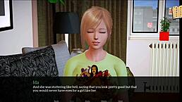 Blonde teen with big tits in cartoon hentai! 😍