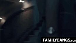 i had a romatic nite with my stepsister karla kush and jill kassidy on the sofa