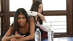 Squirting Teen and Busty Teacher Veronica Rodriguez with Jelena Jensen Wow!