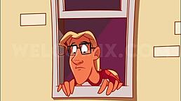 Naughty home animation with suntan sex moments I crave.