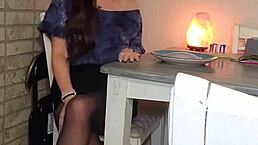 Why not worship MyMistressK’s sexy pantyhosed feet now?