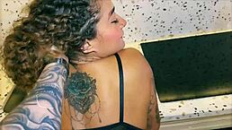 Bruninha the surfer gets fucked in the kitchen with her big ass on display