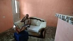 cheating husband fucks sister-in-law's big ass in living room while wife is away
