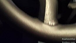 Risky public handjob for a hot chick on the street