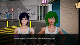 Blonde teen with big tits in cartoon hentai! 😍