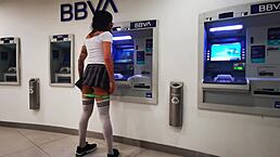 tranny pulls out dick on cablebus exhibition