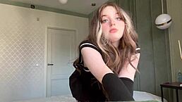 Big Ass Tinder Teen eGirl Masturbates After Losing Dare