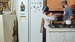 my stepdad left me with his wife, and i ended up banging her over and over in spanish porn