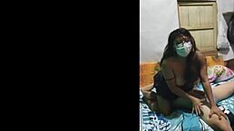 My stepsister climbs my chest, removes panties, sucks penis, I lick vagina, intense orgasms