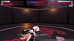 Gawthicc battles Julia in the wild kinky fight club T1R30