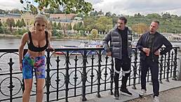 busty milf laura crystal takes hardcore anal dp and swallows cum! 😲