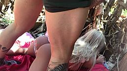 Man, this cute doll gets her ass pounded outdoors!