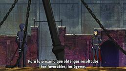 Japanese anime unfolds in Owari no Seraph epic battle. Intense action grips Nagoya.