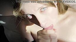 This sexy blonde amateur sucks cock and gets a facial cumshot in hentai anime! 😏💦