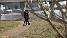 Shy Teen Gets Tight Anus Stretched By Big Cock Fingering.