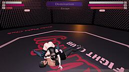 Gawthicc battles Julia in the wild kinky fight club T1R30