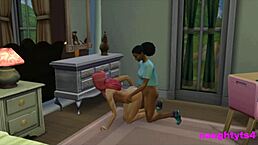 Oops, caught my futa roommate jerkin' and got assfucked hard!