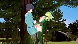 Anna, Aoi, and Yuuki in wild 3D hentai sex