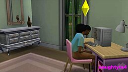 Oops, caught my futa roommate jerkin' and got assfucked hard!