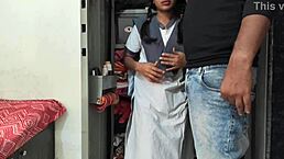 Indian couple’s intense homemade fuck in clear hindi