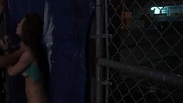 Is Anya The Ultimate Anal Slut In This Rough Outdoor Gangbang?