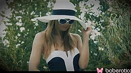 i'm this solo blonde jillian janson masturbating outdoor in 4k, feeling so erotic