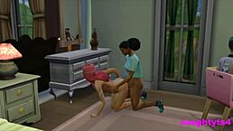 Oops, caught my futa roommate jerkin' and got assfucked hard!