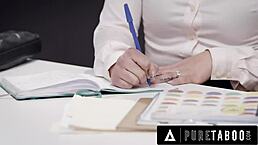 uh, pure taboo, secretary bella rolland bends over for boss’s desires