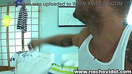 preparation for scene, milf redhead sucks huge cock. nacho makes her wear rubber pig nose... dang, she drools!