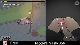 Nicole tackles a nasty job in wild action!