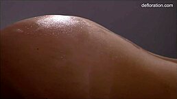 Jennifer Lorentz Gets Hot Virgin Massage on Petite Body