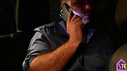 Taboo stepmom gives blowjob and fucks hard