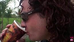 is this brunette's deepthroat too intense for riding