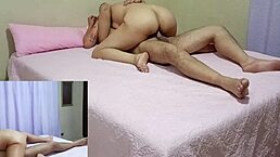 Brazilian couple bangs with wild heat in bed. damn, that ride and wet action!