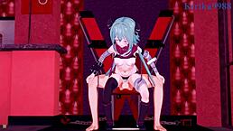 Anna, Aoi, and Yuuki in wild 3D hentai sex