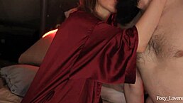 real couple bangs tight pussy on valentines day love