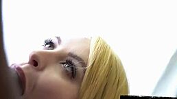 Russian blonde loves big black dicks in her tight white pussy