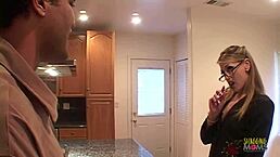 Interracial banging with sexy blonde in lingerie and stockings. So hot! 🔥