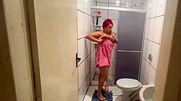 Redhead Camila Gaucha in rough Halloween anal action