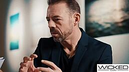 lia lin is learning painting but ends up getting fucked by her tutor in a steamy session.