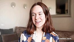 Anca's Intense Dildo Masturbation Session