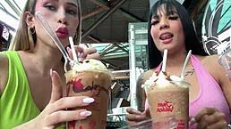 i'm obsessed with my ebony friend eating my ass in public