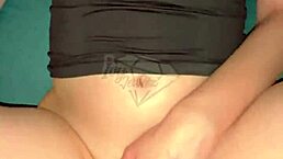 Busty 18-year-old ivy jewelz has a quickie on the couch filmed on phone.