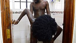 maya fucks huge cock in bathroom