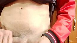 i almost got caught jerking off in the living room.