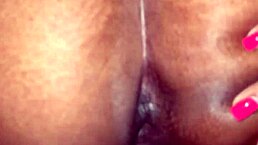 Ebony amateur couple slams creamy tight pussy with BBC backshots